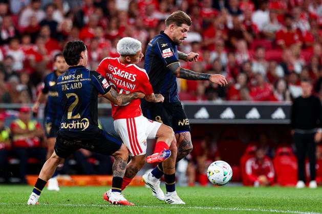 SL Benfica v Estoril Praia SAD - Liga Portugal BetClic 2026 2027 Gianluca Prestianni 25, extremo do SL Benfica durante a partida entre SL Benfica v Estoril Praia SAD, para a Liga Portugal BetClic 2026 2027 no Estadio da Luz, Portugal (Foto de Diogo Faria Reis Avant Sports) Lisboa Estadio Jose Alvalde Lisboa Portugal Copyright: xDiogoxFariaxReis AvantxSportsx
