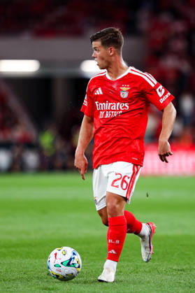 SL Benfica v Estoril Praia SAD - Liga Portugal BetClic 2026 2027 Samuel Dahl 26, lateral do SL Benfica durante a partida entre SL Benfica v Estoril Praia SAD, para a Liga Portugal BetClic 2026 2027 no Estadio da Luz, Portugal (Foto de Diogo Faria Reis Avant Sports) Lisboa Estadio Jose Alvalde Lisboa Portugal Copyright: xDiogoxFariaxReis AvantxSportsx