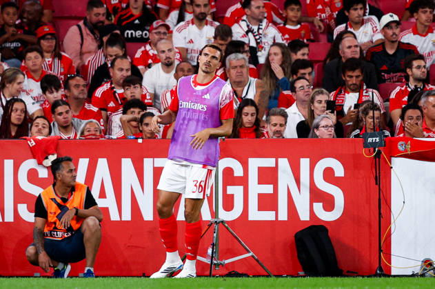 SL Benfica v Estoril Praia SAD - Liga Portugal BetClic 2026 2027 Joao Palhinha, medio do SL Benfica durante a partida entre SL Benfica v Estoril Praia SAD, para a Liga Portugal BetClic 2026 2027 no Estadio da Luz, Portugal (Foto de Diogo Faria Reis Avant Sports) Lisboa Estadio Jose Alvalde Lisboa Portugal Copyright: xDiogoxFariaxReis AvantxSportsx