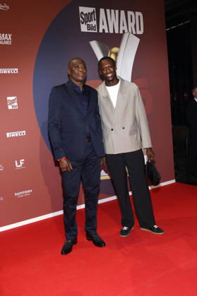 Owen Ansah und sein Vater bei der Verleihung vom Bild Award am 31.08.2026 in Hamburg Owen Ansah and his father attends the Sport Bild Award ceremony on August 31, 2026 in Hamburg, Germany Sport Bild Award 2026 in Hamburg