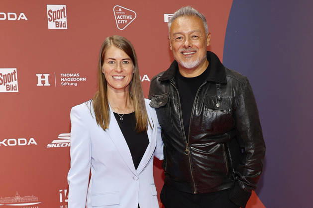 Marie-Louise Eta und Rodolfo Esteban Cardoso bei der Verleihung vom Bild Award am 31.08.2026 in Hamburg Marie-Louise Eta and Rodolfo Esteban Cardoso attend the Sport Bild Award ceremony on August 31, 2026 in Hamburg, Germany Sport Bild Award 2026 in Hamburg