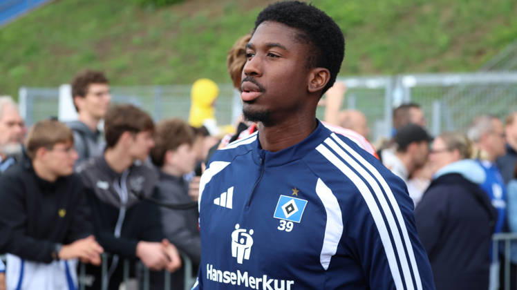 01.09.2026, xrekx, Fussball 1.Bundesliga, Hamburger SV - Training v.l. Joel Agyekum (Hamburger SV) Hamburg