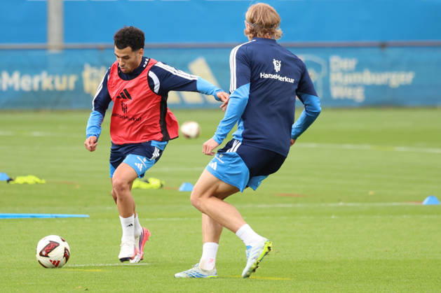 01.09.2026, xrekx, Fussball 1.Bundesliga, Hamburger SV - Training v.l. Zakaria El Ouahdi (Hamburger SV) Hamburg