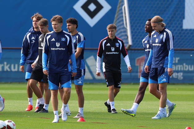 02.09.2026, xrekx, Fussball 1.Bundesliga, Hamburger SV - Training v.l. David Moller Wolfe (Hamburger SV) Hamburg