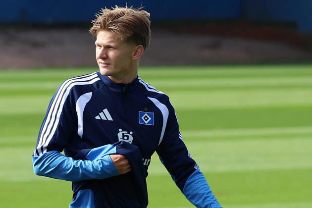 02.09.2026, xrekx, Fussball 1.Bundesliga, Hamburger SV - Training v.l. David Moller Wolfe (Hamburger SV) Hamburg