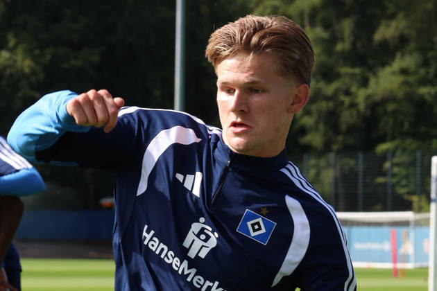02.09.2026, xrekx, Fussball 1.Bundesliga, Hamburger SV - Training v.l. David Moller Wolfe (Hamburger SV) Hamburg
