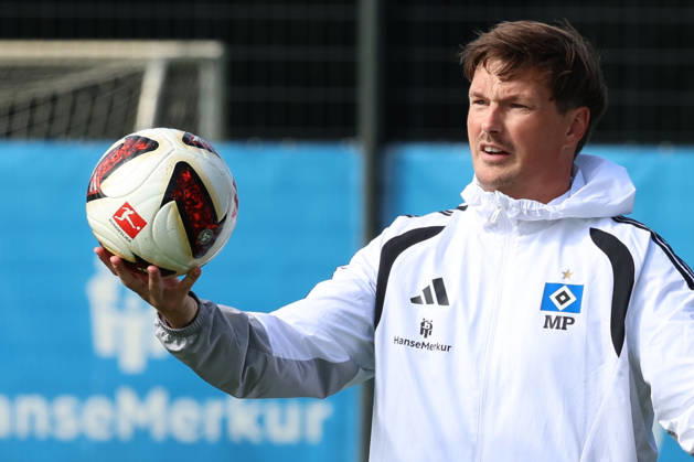 02.09.2026, xrekx, Fussball 1.Bundesliga, Hamburger SV - Training v.l. Merlin Polzin Trainer (Hamburger SV) Hamburg