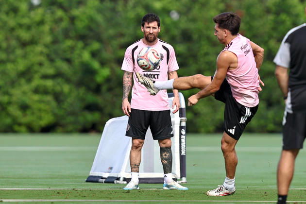 FORT LAUDERDALE, FL - SEPTEMBER 2: Leo Messi (10) of Inter Miami CF is seen during an Inter Miami Training Session at Florida Blue Training Center on September 2, 2026 in Fort Lauderdale, Florida. (Photo by Chris Arjoon Icon Sportswire) SOCCER: SEP 2 Inter Miami CF Training EDITORIAL USE ONLY Icon2609020000018