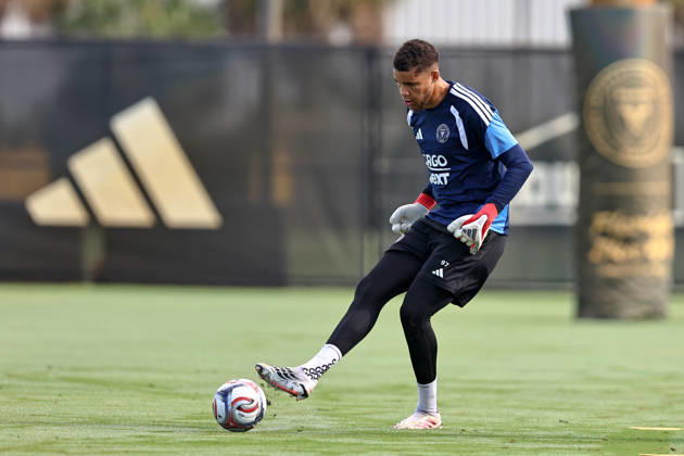 FORT LAUDERDALE, FL - SEPTEMBER 2: Dayne St. Clair (97) of Inter Miami CF is seen during an Inter Miami Training Session at Florida Blue Training Center on September 2, 2026 in Fort Lauderdale, Florida. (Photo by Chris Arjoon Icon Sportswire) SOCCER: SEP 2 Inter Miami CF Training EDITORIAL USE ONLY Icon2609020000025