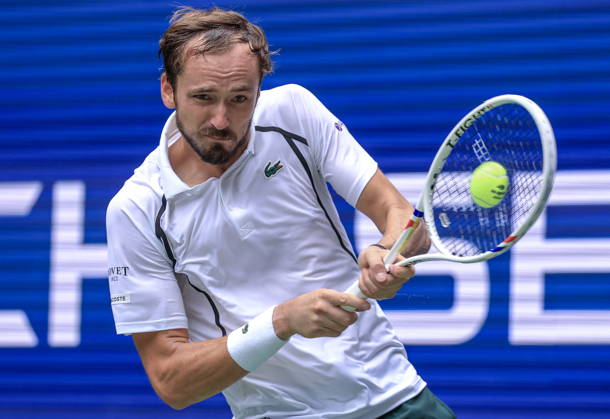 US Open tennis tournament - Day 4 Daniil Medvedev of Russia in action against Sebastian Gorzny of USA during the Men s Singles second round match of the US Open Tennis Championships in Flushing Meadows, New York, USA, 02 September 2026. FLUSHING MEADOWS NEW YORK United States  Copyright: xCRISTOBALxHERRERA-ULASHKEVICHx
