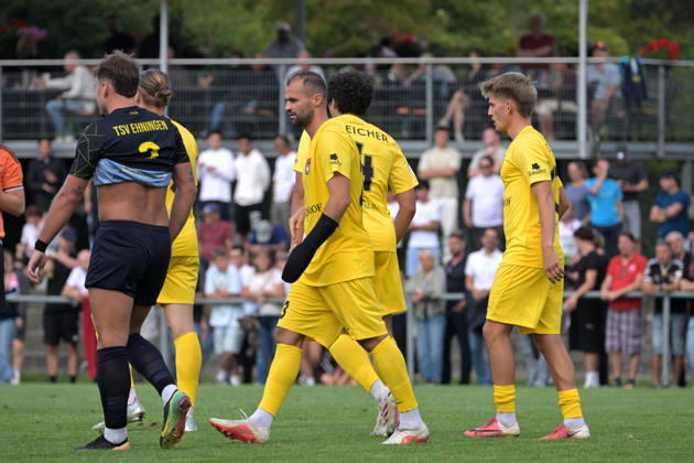 Fabian Eisele (SG Sonnenhof Großaspach, 23) jubelt ueber das Tor zum 0:3 TSV Ehningen vs. SG Sonnenhof Grossaspach, Fussball, DB-Regio wfv-Pokal Achtelfinale,Saison 2026 2027, 02.09.2026 TSV Ehningen vs. SG Sonnenhof Grossaspach, Fussball, DB-Regio wfv-Pokal Achtelfinale,Saison 2026 2027, 02.09.2026 Ehningen Copyright: xEibner-Pressefotox EP_TBR