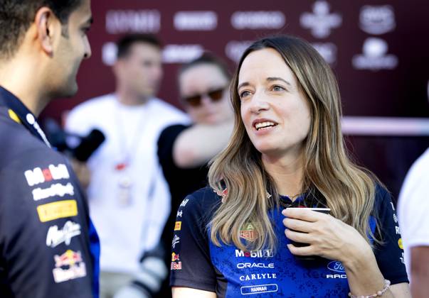 MONZA - Hannah Schmitz (Head of Strategy Red Bull Racing) ahead of the first free practice session at the Autodromo di Monza ahead of the Italian Grand Prix. SANDER KONING ANP xVIxANPxSportx xxANPxIVx 567024699 originalFilename: 567024699.jpg