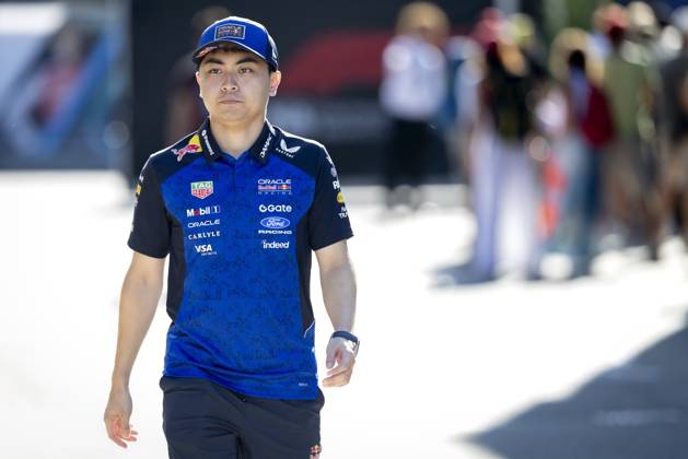 MONZA - Ayumu Iwasa reserve driver for Red Bull Racing ahead of the first free practice session at the Autodromo di Monza ahead of the Italian Grand Prix. SANDER KONING ANP xVIxANPxSportx xxANPxIVx 567024705 originalFilename: 567024705.jpg