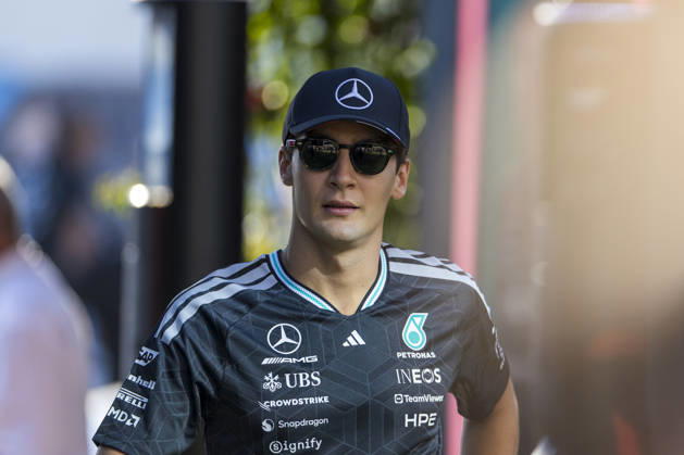 F1 Grand Prix of Italy - Practice George Russell drives for the Mercedes-AMG PETRONAS F1 Team during the Formula One Italian Grand Prix at the Monza Circuit in Monza, Italy, on September 4, 2026. Monza Lombardia Italy  Copyright: xMarcoxRimolax originalFilename:rimola-formulao260904_npW8f.jpg