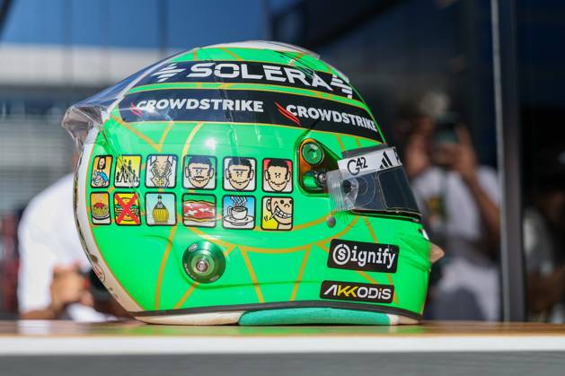 Helm von Kimi Antonelli (Mercedes-AMG Petronas 12), 1 Freies Training, Grosser Preis von Italien, Motorsport, Herren, Formel 1, 04.09.2026 Monza Lombardei Italien