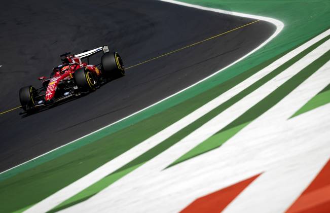 MONZA - Charles Leclerc (Ferrari) during the first free practice session at the Autodromo di Monza ahead of the Italian Grand Prix. SANDER KONING ANP xVIxANPxSportx xxANPxIVx 567036625 originalFilename: 567036625.jpg