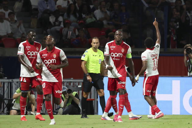 FOOTBALL : Paris Saint Germain Vs AS Monaco - Ligue 1 - 04 09 2026 Joie sur le but de Stanis Idumbo (AS Monaco) ParisFrance  Copyright: xMichaelxBaucherx