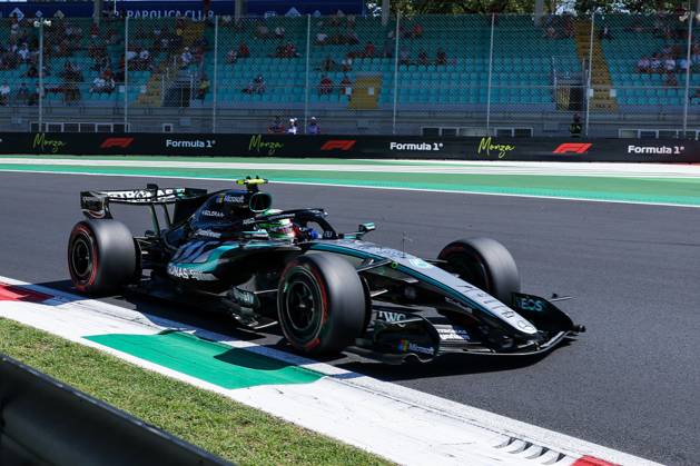 F1 Grand Prix of Italy 2026 (Free Practice 1) in Monza, Italy - 04 Sep 2026 Kimi Antonelli of Italy and Mercedes-AMG Petronas Formula One Team W17 (12) seen during F1 Grand Prix of Italy 2026 Monza Italy Copyright: xFabrizioxCarabellix xSOPAxImagesx Fabrizio-Carabelli-1446546