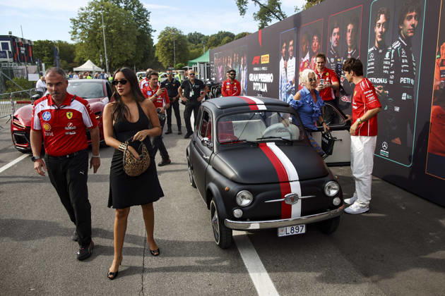 F1 - ITALIAN GRAND PRIX 2026 LECLERC Charles (mco), Scuderia Ferrari SF-26, portrait and his wife Alexandra Saint Mleux during the Formula 1 Gran Premio d™Italia 2026, Italian Grand Prix, 13th round of the 2026 Formula One World Championship, WM, Weltmeisterschaft from September 4 to 6, 2026 on the Autodromo Nazionale Monza, in Monza, Italy - MonzaItaly  Copyright: xXavixBonillax