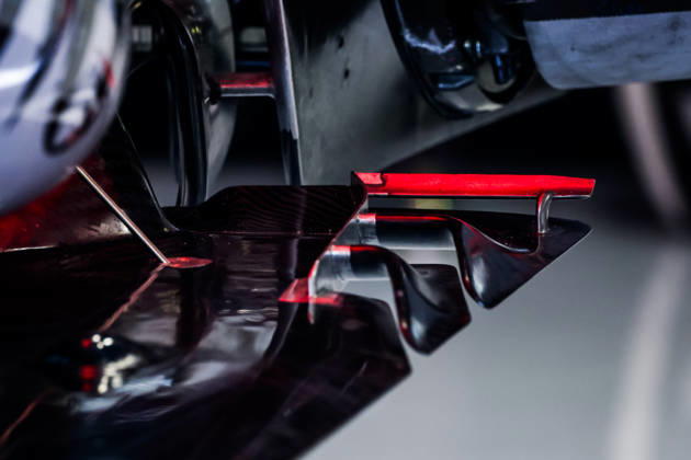 F1 - ITALIAN GRAND PRIX 2026 Cadillac F1 Team MAC-26, Mechanical detail of floor edge carbon during the Formula 1 Gran Premio d™Italia 2026, Italian Grand Prix, 13th round of the 2026 Formula One World Championship, WM, Weltmeisterschaft from September 4 to 6, 2026 on the Autodromo Nazionale Monza, in Monza, Italy - MonzaItaly  Copyright: xFLORENTxGOODENx
