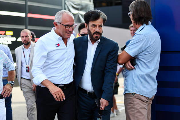 F1 CEO Stefano Domenicali and Mohammed Ben Sulayem , Qualifying, F1 Grand Prix of Italy, am 05. September 2026 in Monza, Italy. (Foto von Diogo Cardoso DeFodi Images) F1 CEO Stefano Domenicali and Mohammed Ben Sulayem , Qualifying, F1 Grand Prix of Italy, Autodromo Nazionale Monza on September 5, 2026 in Monza, Italy. (Photo by Diogo Cardoso DeFodi Images) -
