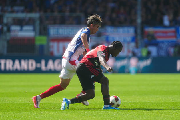 Hiroki Sekine (Holstein Kiel, 32), Mohamed Ali Zoma (1. FC Nürnberg, 23) GER, Holstein Kiel vs. 1. FC Nürnberg, Fußball, 2. Bundesliga, Spieltag 04, Saison 2026 2027, 05.09.2026 DFL REGULATIONS PROHIBIT ANY USE OF PHOTOGRAPHS AS IMAGE SEQUENCES AND OR QUASI-VIDEO GER, Holstein Kiel vs. 1. FC Nürnberg, Fußball, 2. Bundesliga, Spieltag 04, Saison 2026 2027, 05.09.2026 Kiel Copyright: xEibner-Pressefoto MarcelxvonxFehrnx EP_MFN