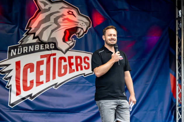 05.09.2026 - Eishockey - Saison 2026 2027 - Penny DEL - Saisoneröffnungsfeier Nürnberg Ice Tigers Icetigers - ERC Ingolstadt - ThHa - xthxhax - Christian Rupp (Stadionsprecher, Nürnberg Ice Tigers, NIT )
