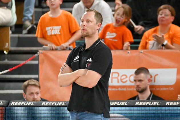 Christian Held (RASTA Vechta, Coach) RASTA Vechta vs. Bakken Bears, Testspiel, Saison 2026 2027, 05.09.2026, RASTA Vechta vs. Bakken Bears, Testspiel, Saison 2026 2027, 05.09.2026 Vechta Copyright: xEibner-Pressefoto RobertxGertzenx EP_RGN