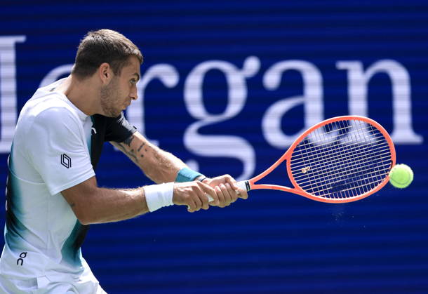 US Open tennis tournament - Day 7 Flavio Cobolli of Italy in action against Alexander Blockx during the Men‚Äôs Singles round 3 of the US Open Tennis Championships at the USTA Billie Jean King National Tennis Center in Flushing Meadows, New York, USA, 05 September 2026. The 2026 US Open tournament runs from 23 August through 13 September. FLUSHING MEADOWS NEW YORK United States  Copyright: xCRISTOBALxHERRERA-ULASHKEVICHx