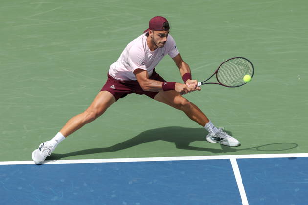 US Open tennis tournament - Day 7 Francisco Cerundolo of Argentina in action against Taylor Fritz of the US during the Men™s Singles round 3 of the US Open Tennis Championships at the USTA Billie Jean King National Tennis Center in Flushing Meadows, New York, USA, 03 September 2026. The 2026 US Open tournament runs from 23 August through 13 September. FLUSHING MEADOWS NEW YORK United States  Copyright: xBRIANxHIRSCHFELDx