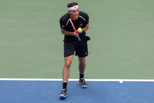 US Open tennis tournament - Day 7 Taylor Fritz of the US reacts during his match against Francisco Cerundolo of Argentina during the Men™s Singles round 3 of the US Open Tennis Championships at the USTA Billie Jean King National Tennis Center in Flushing Meadows, New York, USA, 03 September 2026. The 2026 US Open tournament runs from 23 August through 13 September. FLUSHING MEADOWS NEW YORK United States  Copyright: xBRIANxHIRSCHFELDx