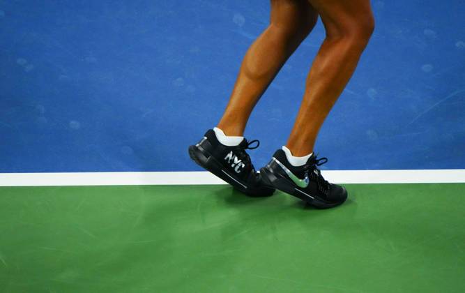 The Nike tennis shoes of Naomi Osaka 2026 US Open, Day Seven, USTA Billie Jean King National Tennis Center, New York, USA - 05 Sep 2026New York USTA Billie Jean King National T New York (NY) United States of America EDITORIAL USE ONLY No use with unauthorised audio, video, data, fixture lists, club league logos or live services. Online in-match use limited to 120 images, no video emulation. No use in betting, games or single club league player publications.  Copyright: xJavierxGarcia Shutterstockx 17134332bv