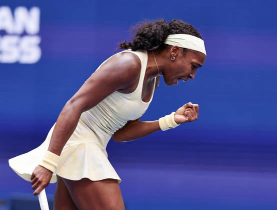 Coco Gauff macht die Faust und jubelt,Jubel,Emotion,, Damen Einzel, Ladies Singles, US Open Championships, Billie Jean King National Tennis Center, Flushing Meadows, New York, USA . Copyright: xJuergenxHasenkopfx