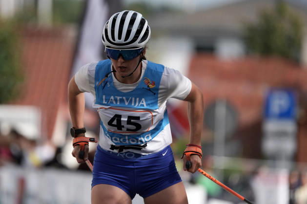 Alzbeta Gargulakova of Slovakia competes during the Sprint Qualification race of the FIS Rollerski World Championships 2026 in Madona, Latvia, on September 5, 2026. Madona Latvia Copyright: xRomanxKoksarovx RKV09416.JPG