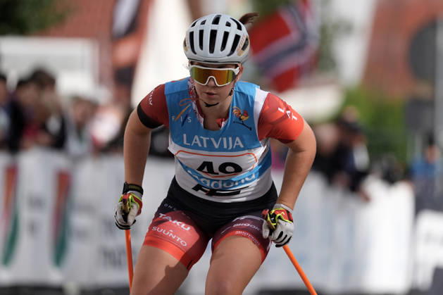 Alise Plate of Latvia competes during the Sprint Qualification race of the FIS Rollerski World Championships 2026 in Madona, Latvia, on September 5, 2026. Madona Latvia Copyright: xRomanxKoksarovx RKV09479.JPG