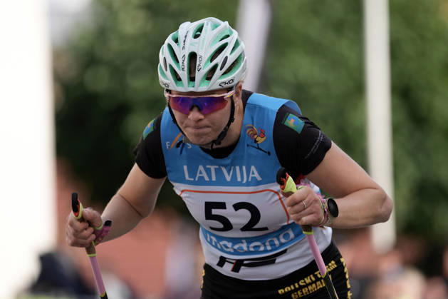 Lena Mettang of Germany competes during the Sprint Qualification race of the FIS Rollerski World Championships 2026 in Madona, Latvia, on September 5, 2026. Madona Latvia Copyright: xRomanxKoksarovx RKV09514.JPG