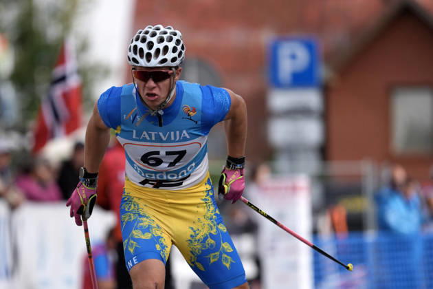 Bohdan Nikulin of Ukraine competes during the Sprint Qualification race of the FIS Rollerski World Championships 2026 in Madona, Latvia, on September 5, 2026. Madona Latvia Copyright: xRomanxKoksarovx RKV09592.JPG