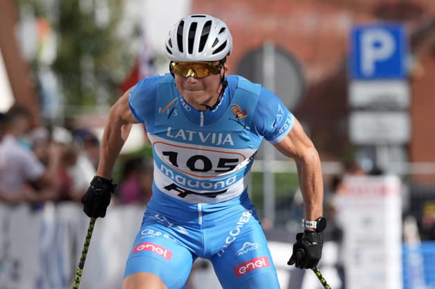 Riccardo Lorenzo Masiero of Italy competes during the Sprint Qualification race of the FIS Rollerski World Championships 2026 in Madona, Latvia, on September 5, 2026. Madona Latvia Copyright: xRomanxKoksarovx RKV09993.JPG
