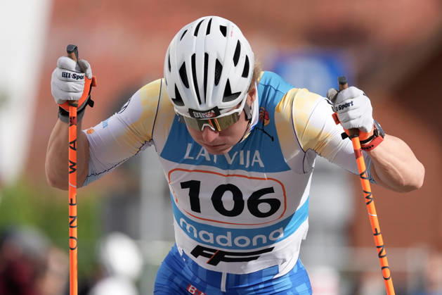 Erik Fransson of Sweden competes during the Sprint Qualification race of the FIS Rollerski World Championships 2026 in Madona, Latvia, on September 5, 2026. Madona Latvia Copyright: xRomanxKoksarovx RKV00016.JPG