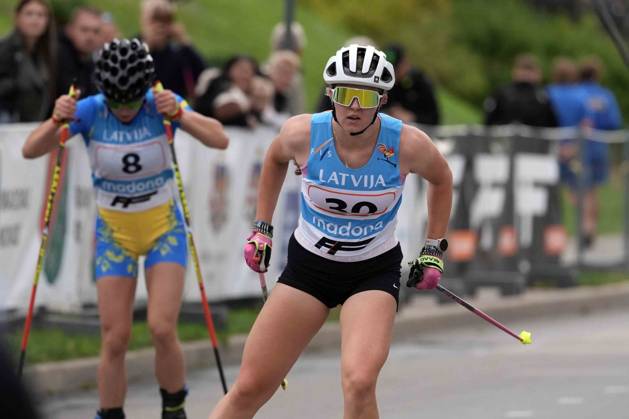 Anett Liisa Parts of Estonia competes during the Junior Women mass start race of the FIS Rollerski World Championships 2026 in Madona, Latvia, on September 6, 2026. Madona Latvia Copyright: xRomanxKoksarovx RKV01411.JPG