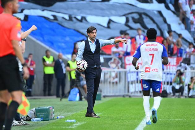 fonseca (paulo) FOOT L1 2026 LYON-AUXERRE (3-1) GROUPAMA STADIUM DECINES CHARPIEU FRANCE 04 09 2026 FAUGERE FRANCK nuamah (ernest) DECINES CHARPIEU GROUPAMA STADIUM France GermanyxJapanxUKxFrancexBelgiumxOUT Copyright: xFAUGERExFRANCKx