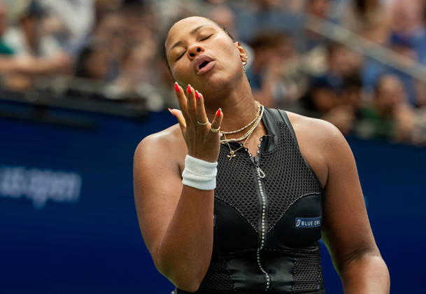 2026 US Open - Day 8 NEW YORK, NEW YORK - SEPTEMBER 6: Taylor Townsend of the United States reacts during her match against Taylor Townsend of the United States during the 2026 US Open - Day 8 at USTA Billie Jean King National Tennis Center on September 6, 2026 in New York, New York. New York USTA Billie Jean King National Tennis Center New York United States Copyright: xSusanxMullane ISIxPhotosx 9753