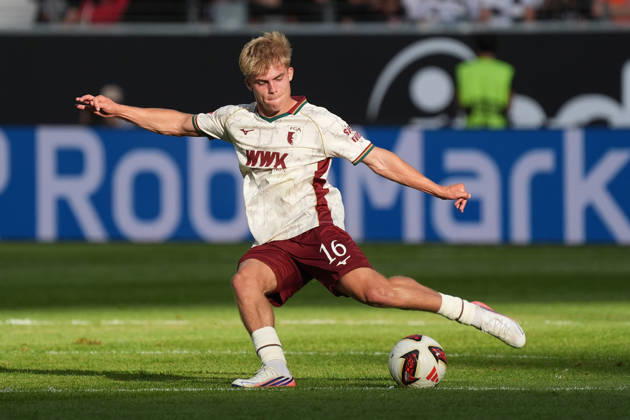 Hennes Behrens (FC Augsburg) - 06.09.2026 Bundesliga, Saison 26 27: Eintracht Frankfurt vs. FC Augsburg, Deutsche Bank Park, 2. Spieltag