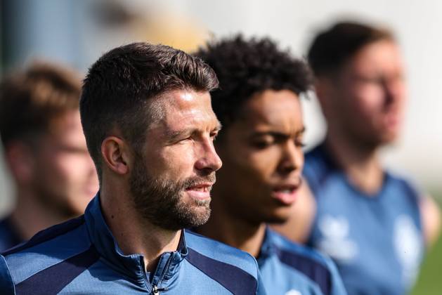 Club s Brandon Mechele is pictured during a training session of Belgian soccer team Club Brugge KV, Monday 7 September 2026 in Knokke-Heist. Club is preparing for the first game in the UEFA Champions League league phase against English Aston Villa FC tomorrow. BRUNOxFAHY x185528642x