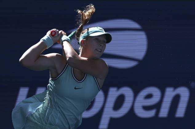 US Open tennis tournament - Day 9 Mirra Andreeva of Russia in action against Anastasia Potapova of Austria during the Women s Singles round 4 of the US Open Tennis Championships at the USTA Billie Jean King National Tennis Center in Flushing Meadows, New York, USA, 07 September 2026. The 2026 US Open tournament runs from 23 August through 13 September. FLUSHING MEADOWS NEW YORK United States  Copyright: xSARAHxYENESELx