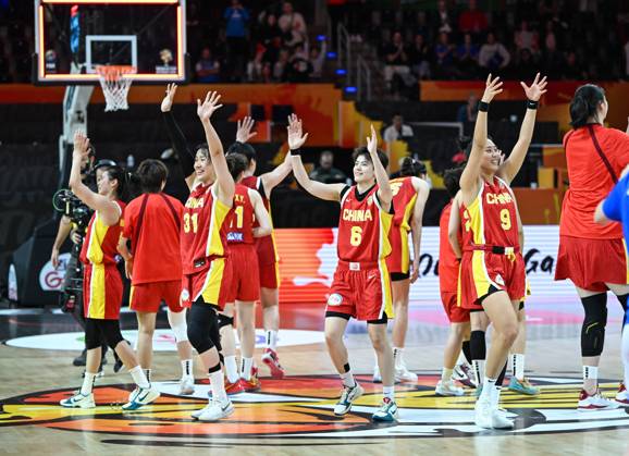 (260908) -- BERLIN, Sept. 8, 2026 -- Players of China celebrate after winning the group D match between China and Italy at the FIBA Women s Basketball World Cup 2026 in Berlin, Germany, Sept. 7, 2026. ) (SP)GERMANY-BERLIN-BASKETBALL-WOMEN S WORLD CUP-CHN VS ITA ZhangxHaofu 