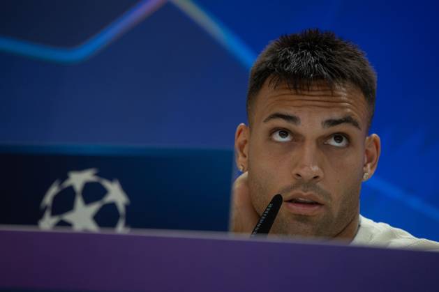 UEFA Champions League press conference, PK, Pressekonferenz Inter Milan in Madrid, Spain - 7 Sep 2026 Lautaro Martínez of Inter Milan speaks to reporters at the press conference ahead of the UEFA Champions League match between Real Madrid and Inter Milan at the Santiago Bernabéu Stadium. Madrid Spain Copyright: xDavidxCanalesx xSOPAxImagesx David-Canales-1447745