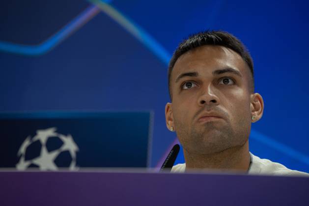 UEFA Champions League press conference, PK, Pressekonferenz Inter Milan in Madrid, Spain - 7 Sep 2026 Lautaro Martínez of Inter Milan speaks to reporters at the press conference ahead of the UEFA Champions League match between Real Madrid and Inter Milan at the Santiago Bernabéu Stadium. Madrid Spain Copyright: xDavidxCanalesx xSOPAxImagesx David-Canales-1447746