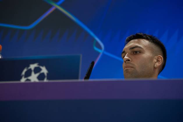 UEFA Champions League press conference, PK, Pressekonferenz Inter Milan in Madrid, Spain - 7 Sep 2026 Lautaro Martínez of Inter Milan speaks to reporters at the press conference ahead of the UEFA Champions League match between Real Madrid and Inter Milan at the Santiago Bernabéu Stadium. Madrid Spain Copyright: xDavidxCanalesx xSOPAxImagesx David-Canales-1447747