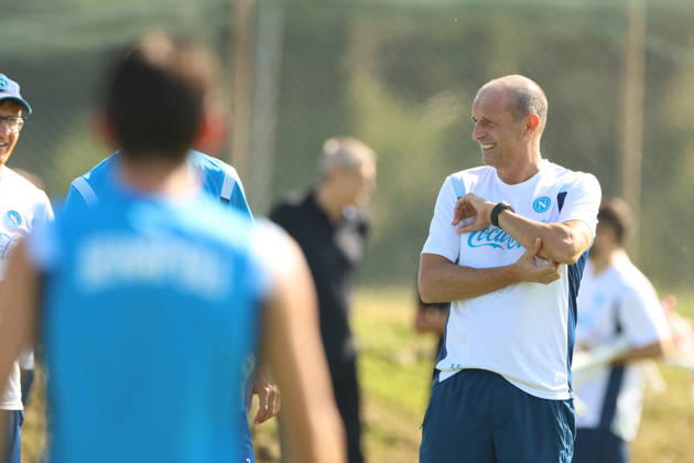 SSC Napoli Training Session Massimiliano Allegri, coach of Napoli, during a training session ahead of the UEFA Champions League 2026 27 at the Napoli training center in Castel Volturno, Italy, on September 8, 2026. Castel Volturno Napoli Italy  Copyright: xCiroxDexLucax originalFilename:deluca-sscnapol260908_np3tx
